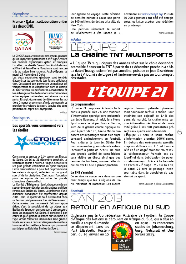 Newsletter : Sport Business News