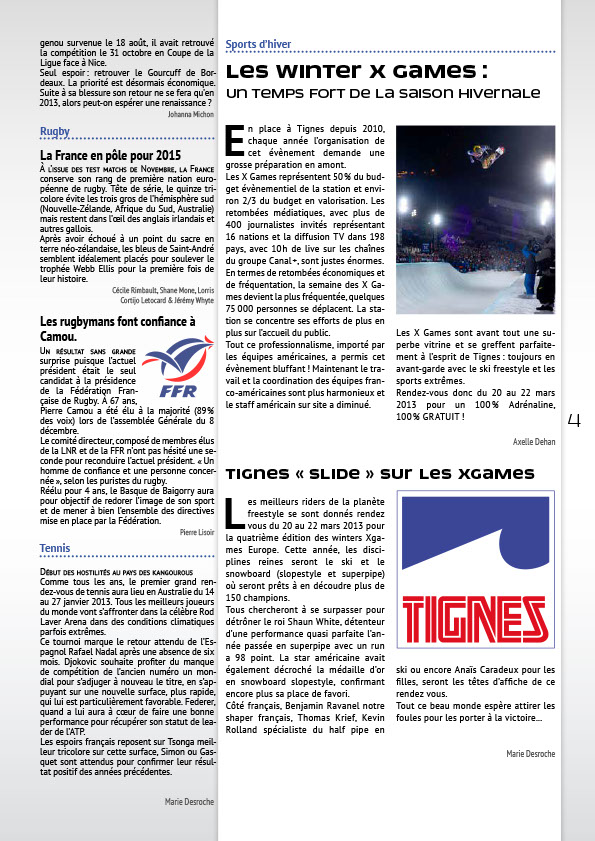 Newsletter : Sport Business News