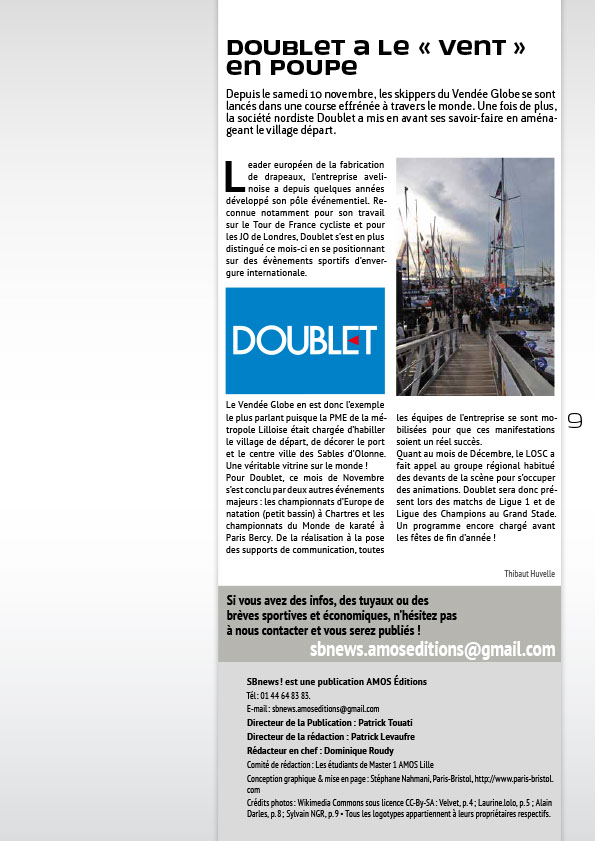 Newsletter : Sport Business News